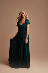 Long dress with sleeves R1269TG