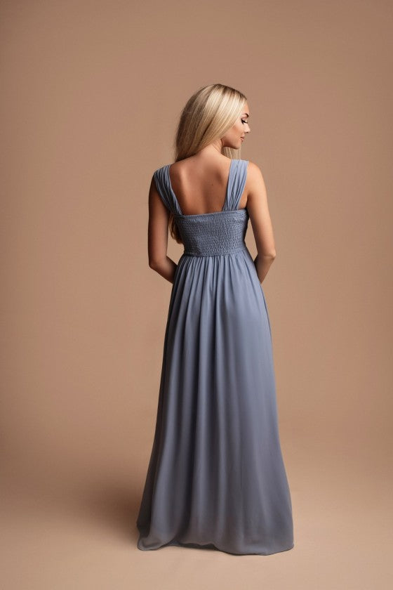 Long dress with sleeves R1269TG