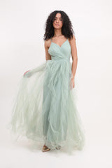 Vestido largo tul R1870