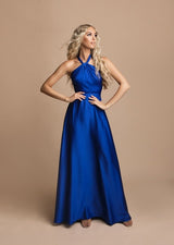 Vestido largo saten R1459