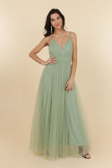 Long tulle dress R1852
