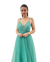 Long tulle dress R1852