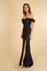 Vestido sirena saten R1879