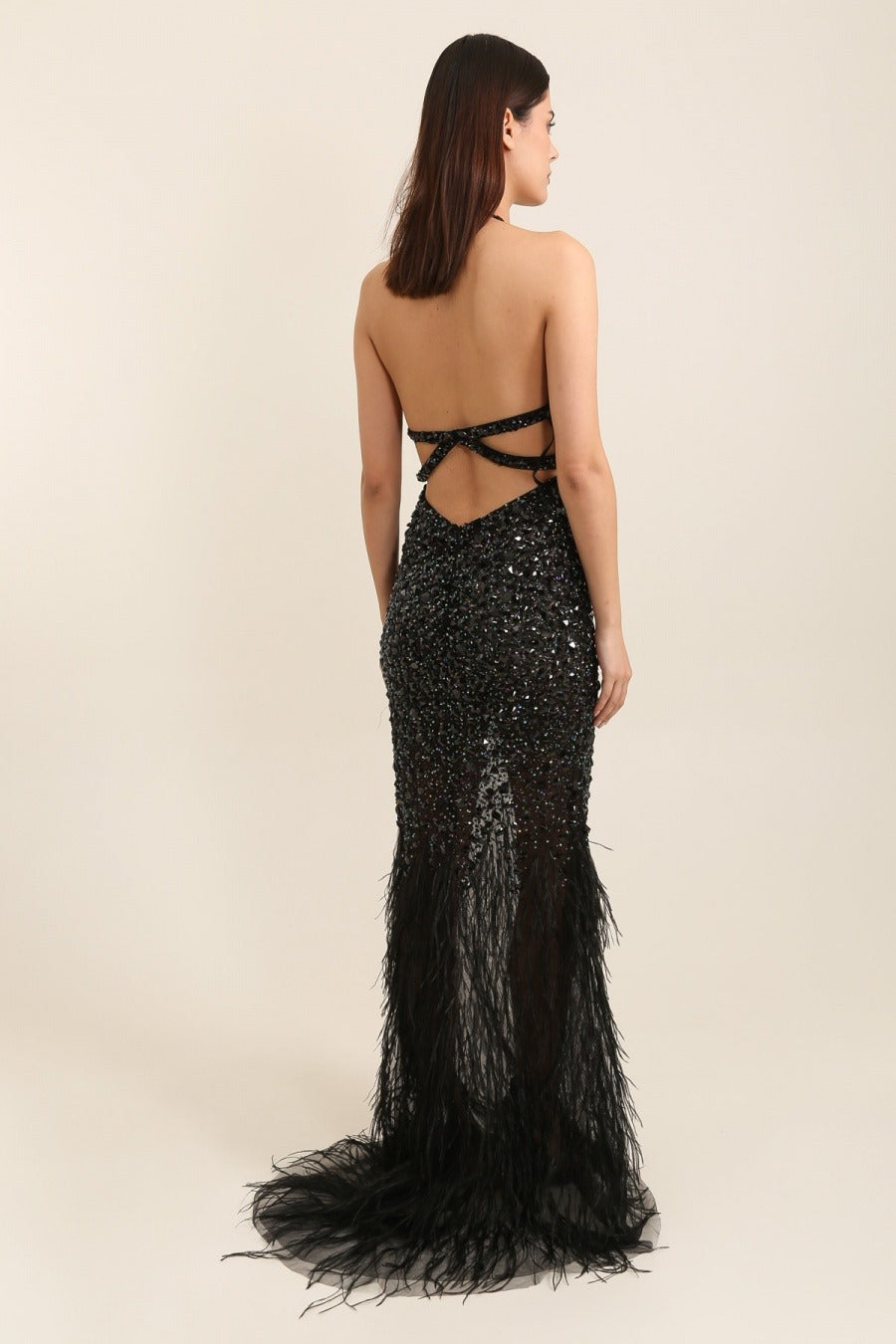 Vestido de pedreria 822026