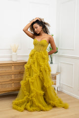 Vestido de tul F8072