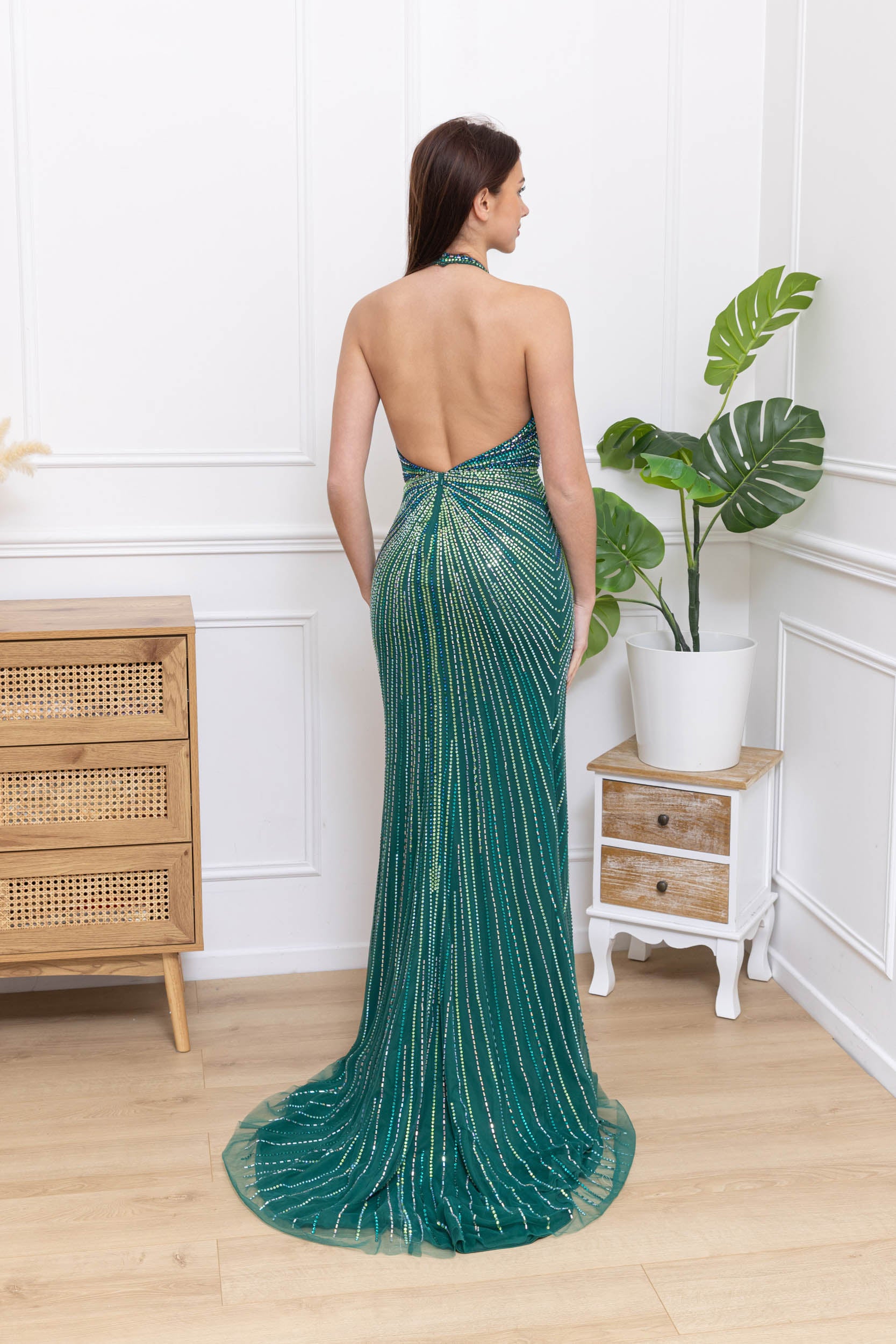 Vestido de pedreria 866015