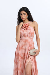 Vestido largo estampado 25130