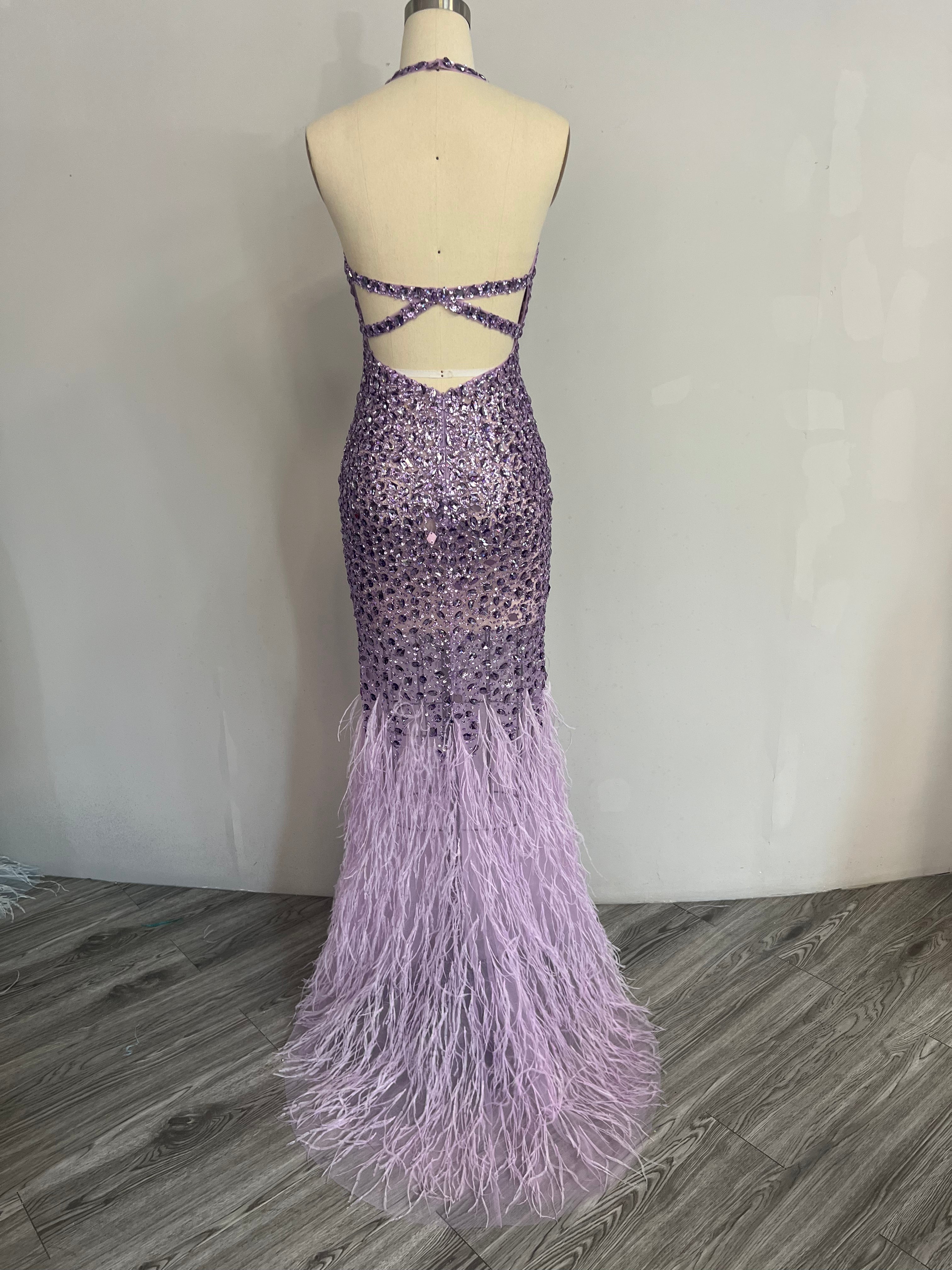 Vestido de pedreria 822026