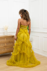 Vestido de tul F8072