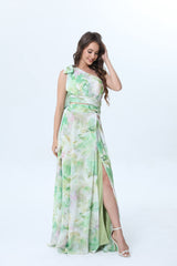 Vestido largo estampado 22393-1