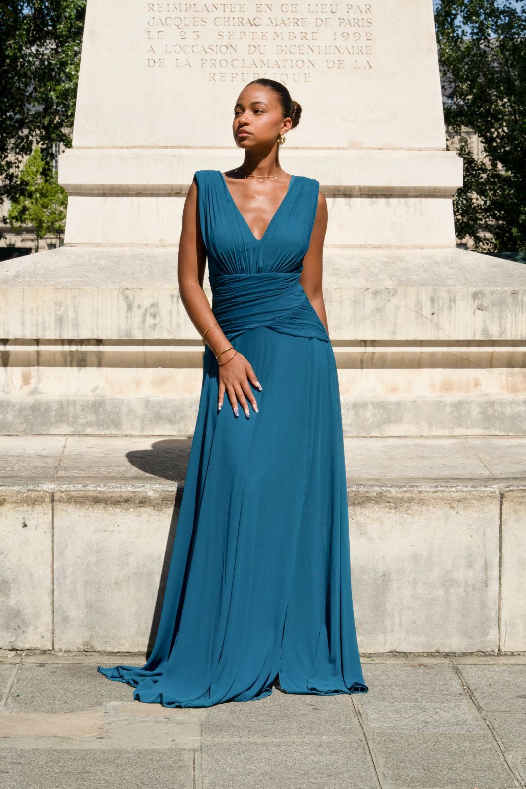 Vestido largo 2601 Liso