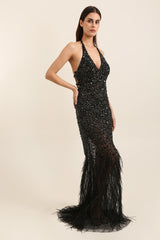 Vestido de pedreria 822026