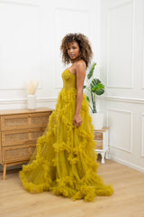 Vestido de tul F8072