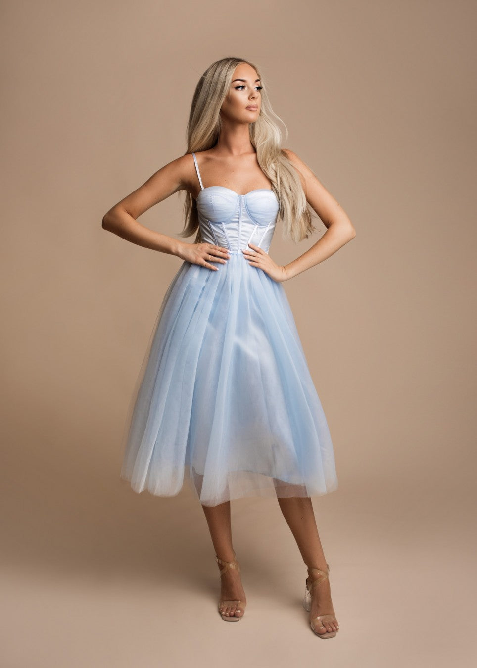 Vestido tull midi HM2327
