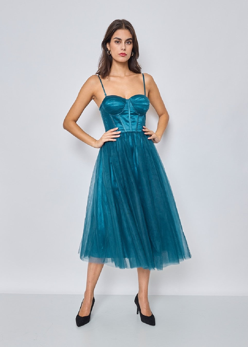 Vestido tull midi HM2327
