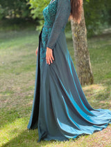 Long dress with overskirt TL-259