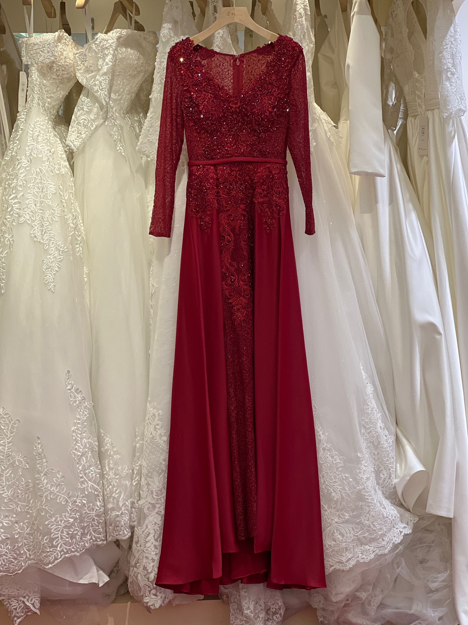 Long dress with overskirt TL-259