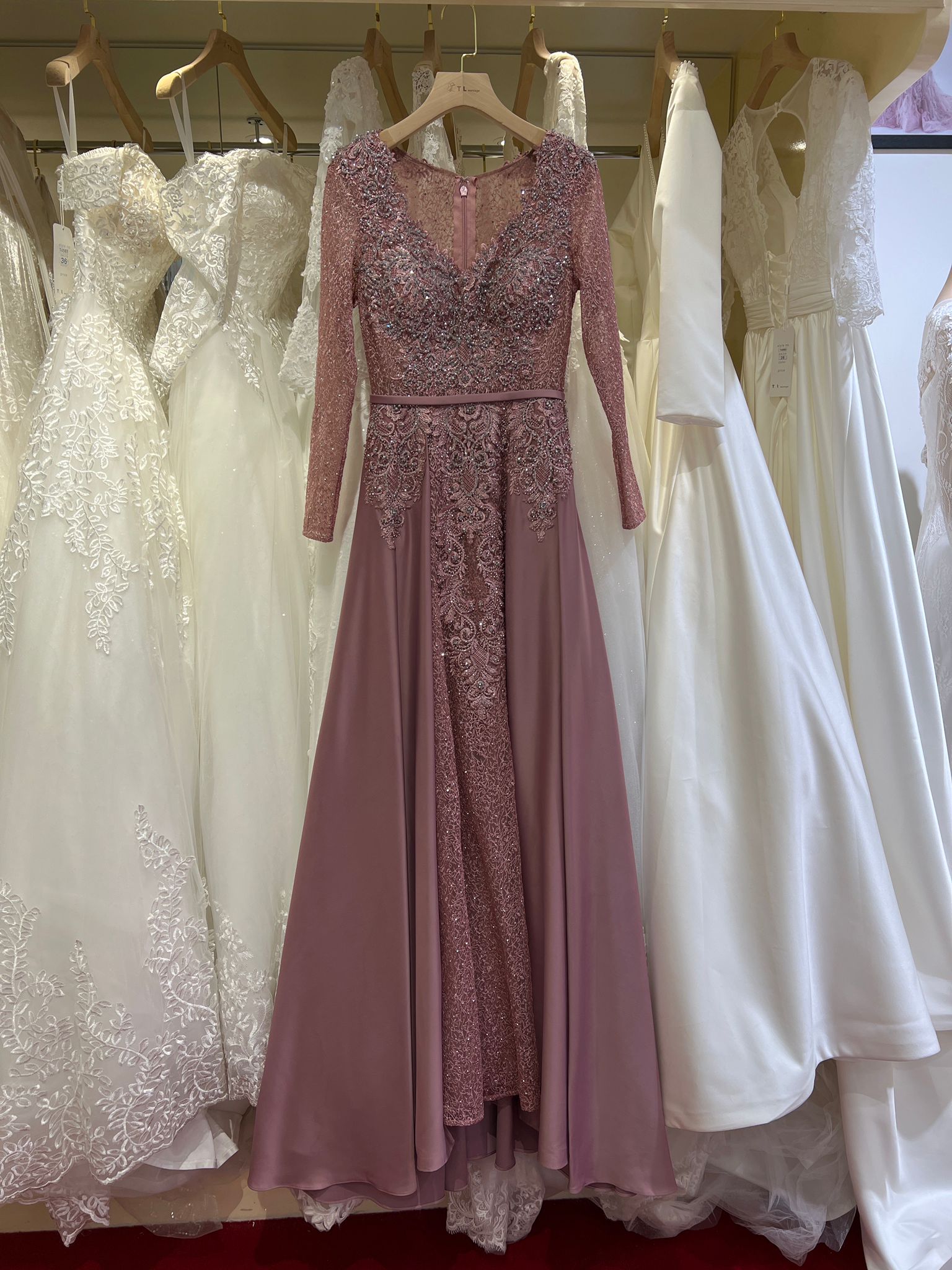 Long dress with overskirt TL-259