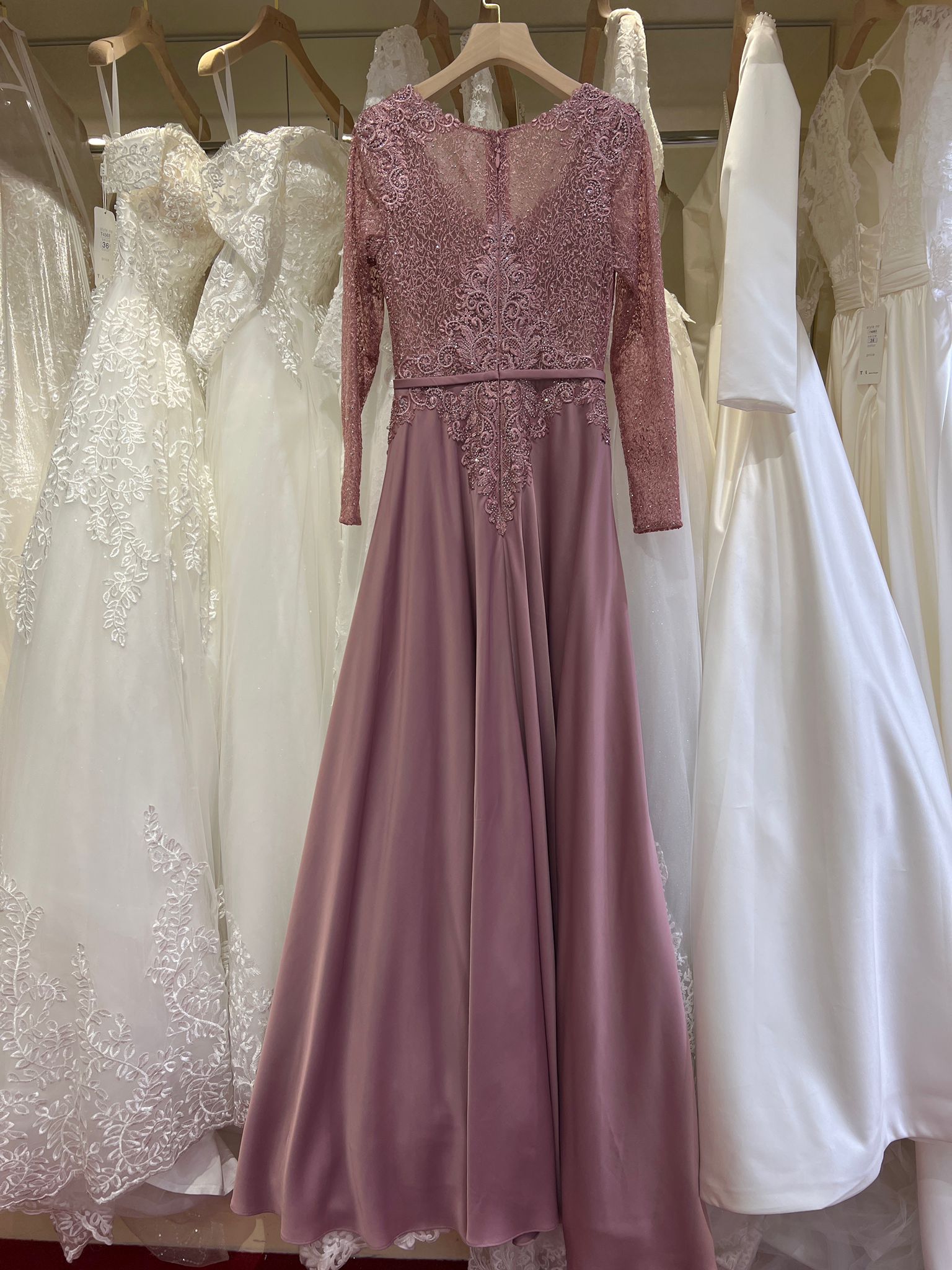 Long dress with overskirt TL-259