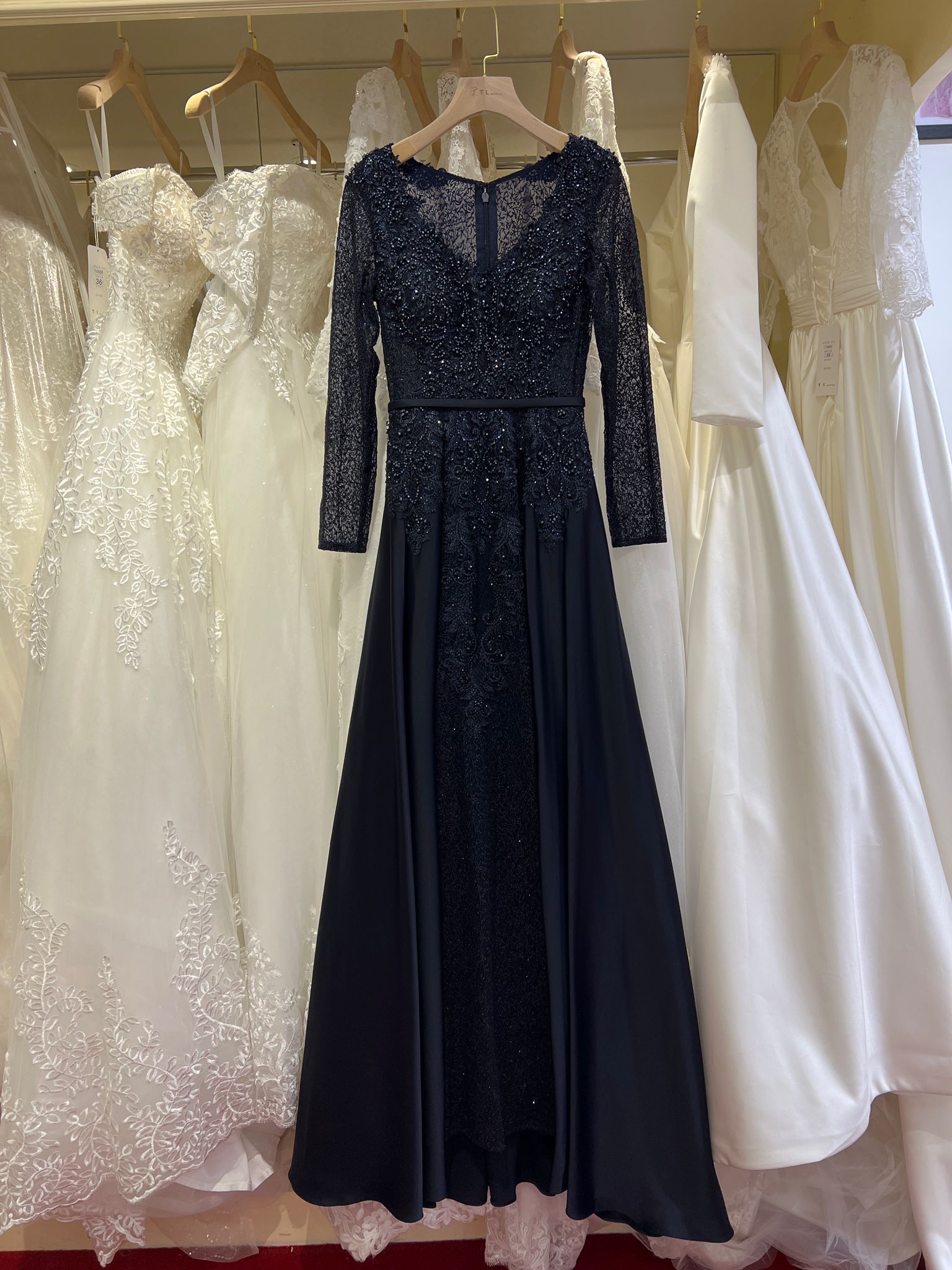 Long dress with overskirt TL-259