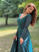 Long dress with overskirt TL-259