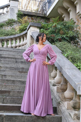 Long dress with sleeves TL-0827