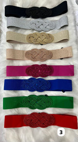 Cinturon de goma con nudos 0010