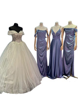 Bridesmaid dresses Gray blue