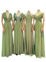 Vestidos dama de honor verde menta
