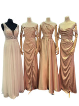 Gold/champagne bridesmaid dresses