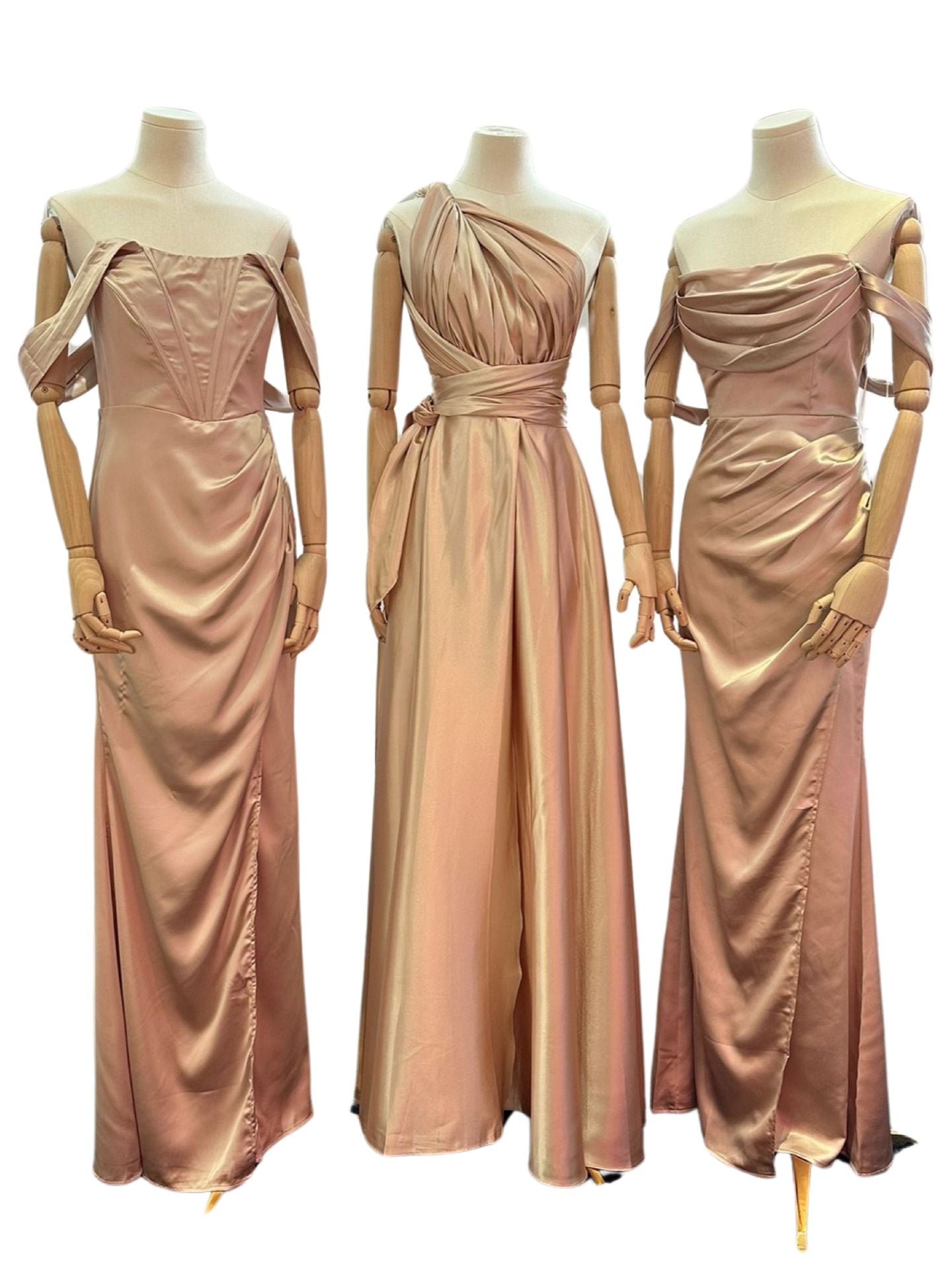 Gold/champagne bridesmaid dresses