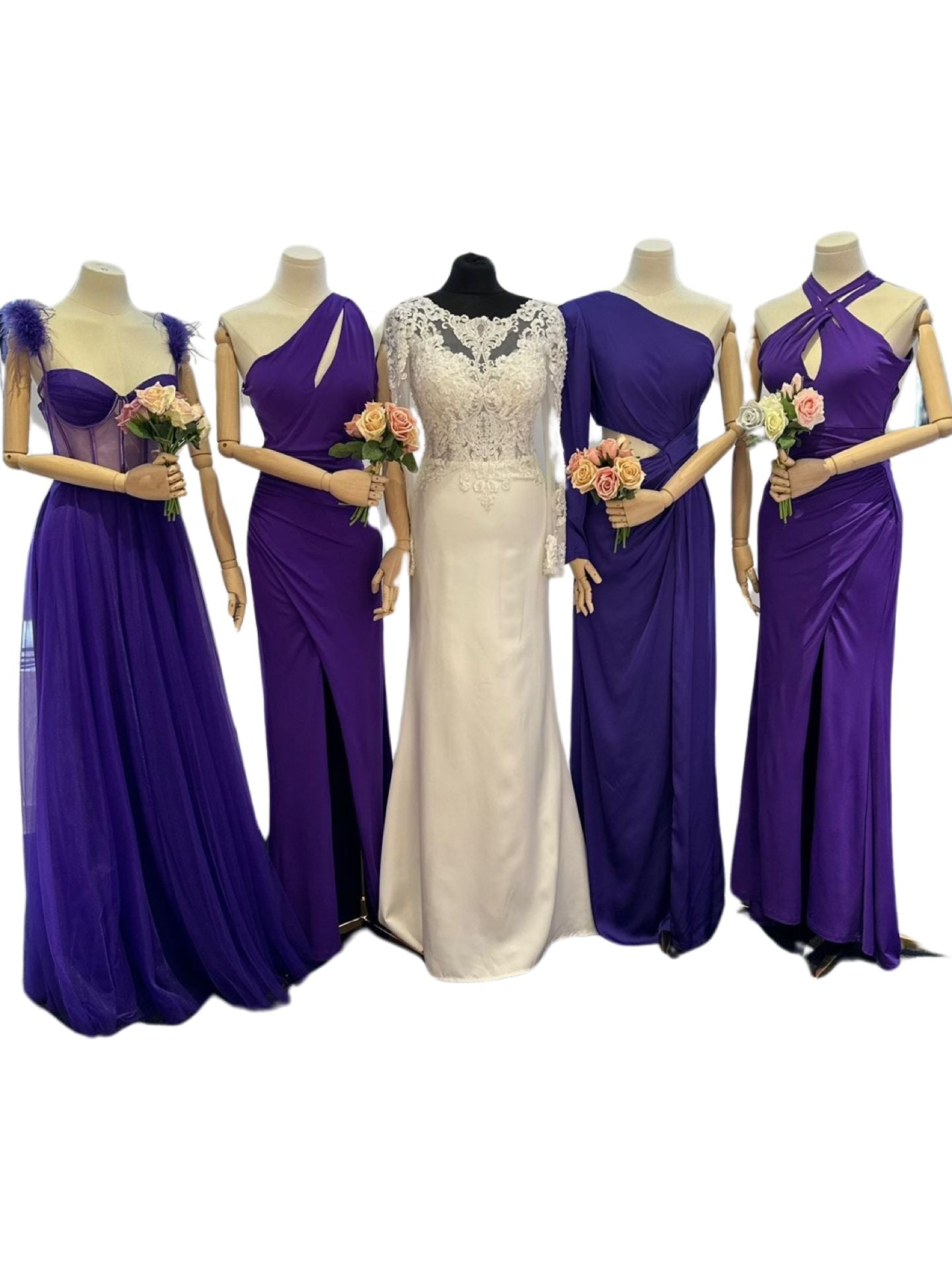 Purple bridesmaid dresses