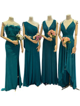 Petrol green bridesmaids dresses