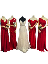 Bridesmaid Dresses in Red