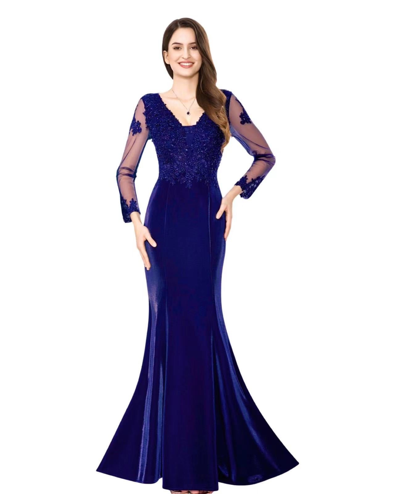 Long mermaid dress 1699