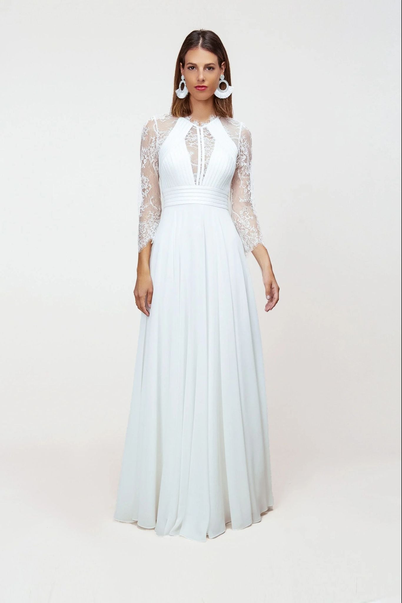 Long dress with sleeves 21096