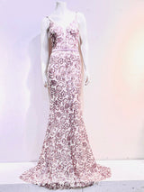 Vestido sirena de lentejuelas 21197