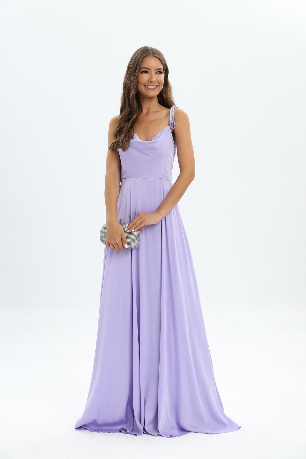 Long satin dress 21288