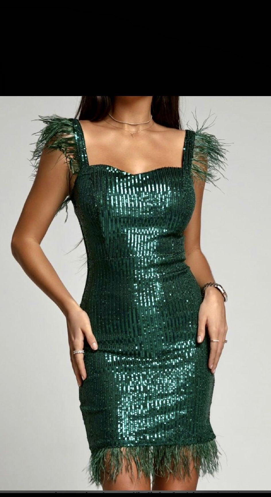 Vestido corto lentejuelas 22053
