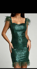 Vestido corto lentejuelas 22053