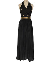 Vestido largo 502269 con cinturon