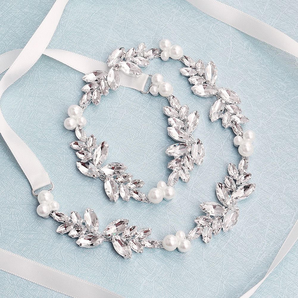 Cinturon piedras y perlas CT010