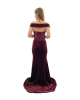 Vestido largo terciopelo F7072