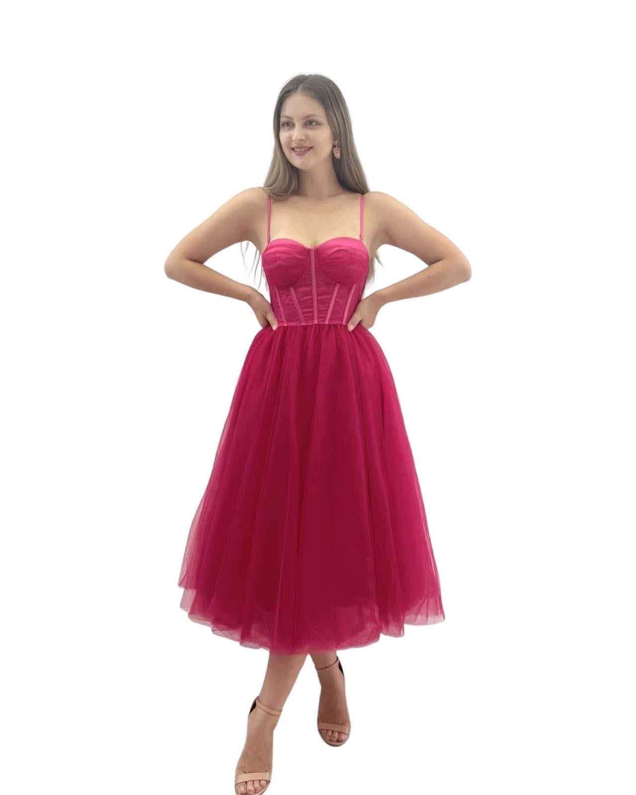 Vestido tull midi HM2327