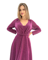 Vestido largo R1864G TG con manga