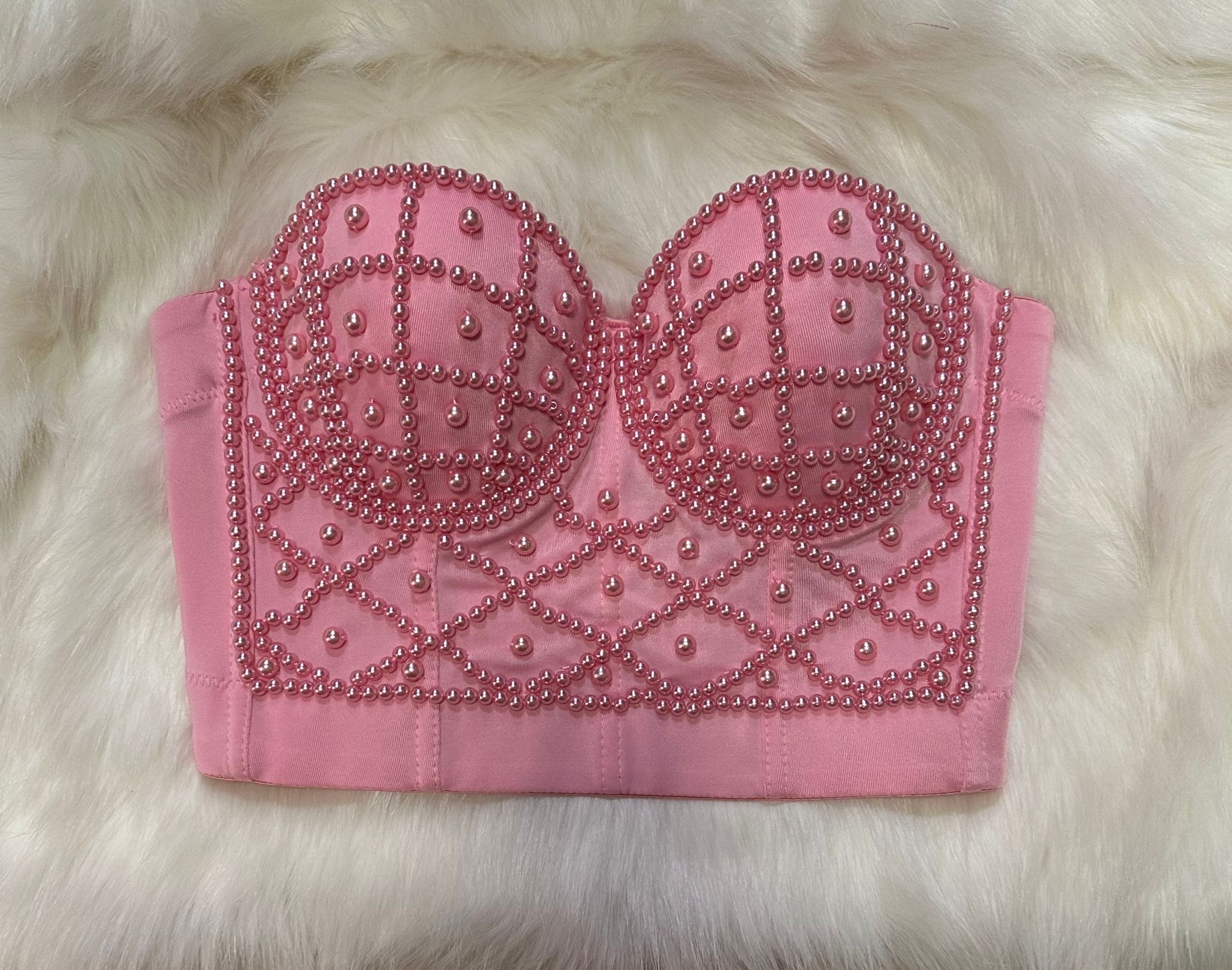 Top corset con perlas TP002