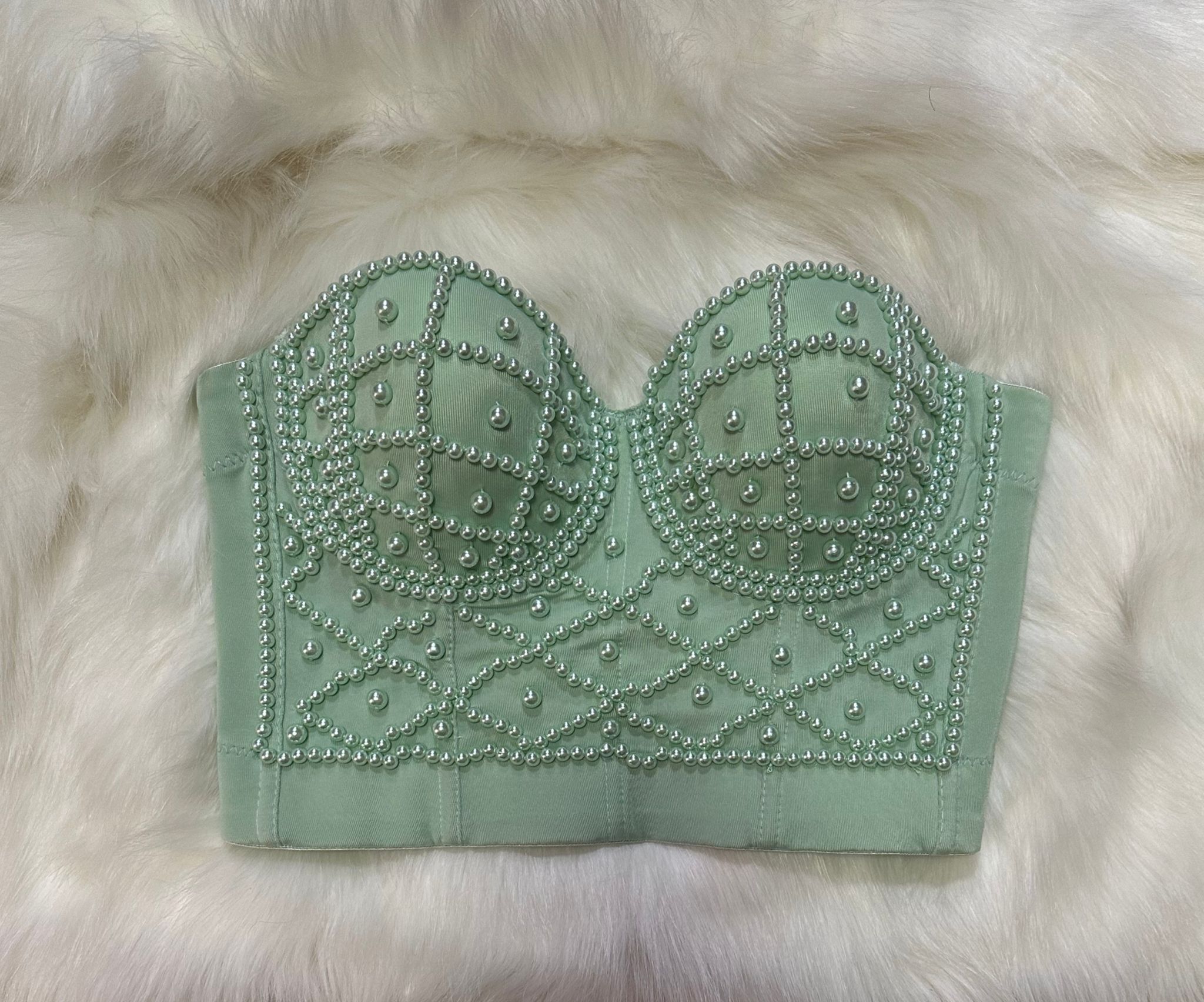 Top corset con perlas TP002
