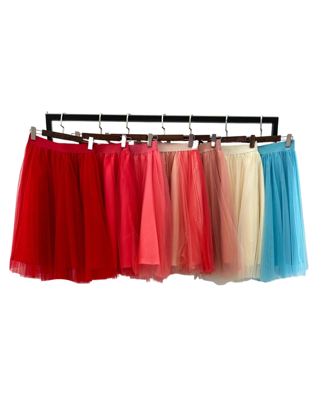Falda de tul corto W9049