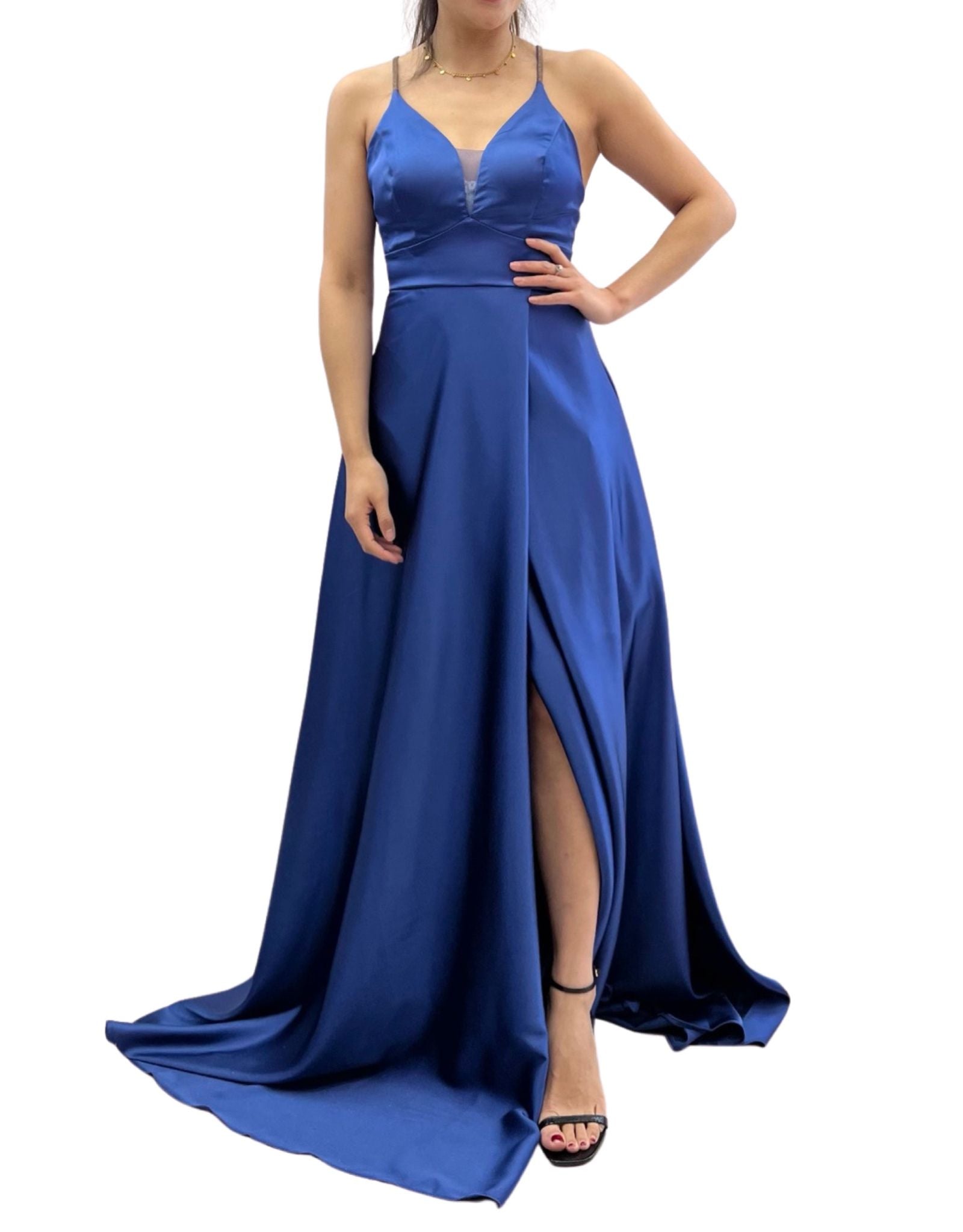 Long satin dress GP1441B