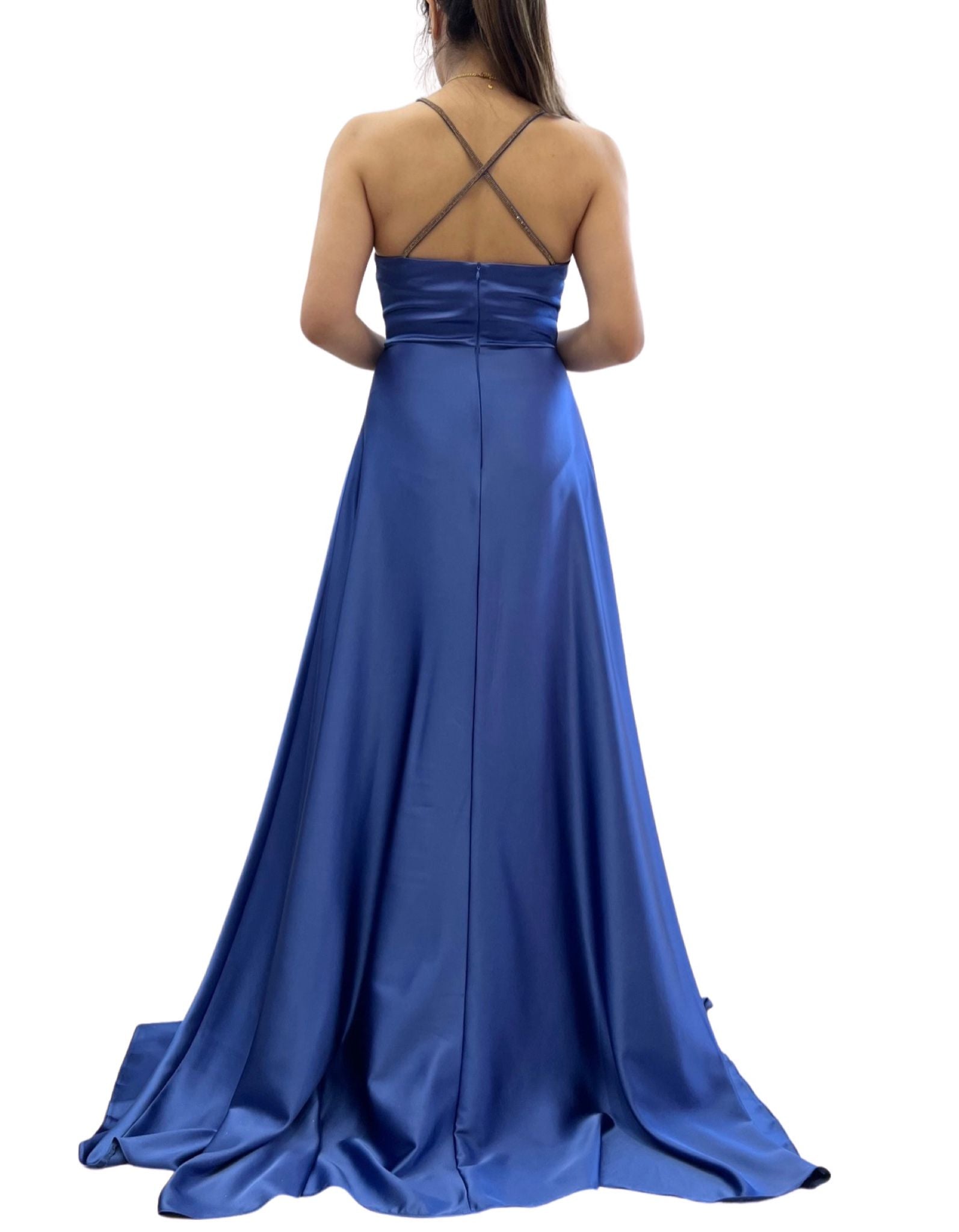 Long satin dress GP1441B